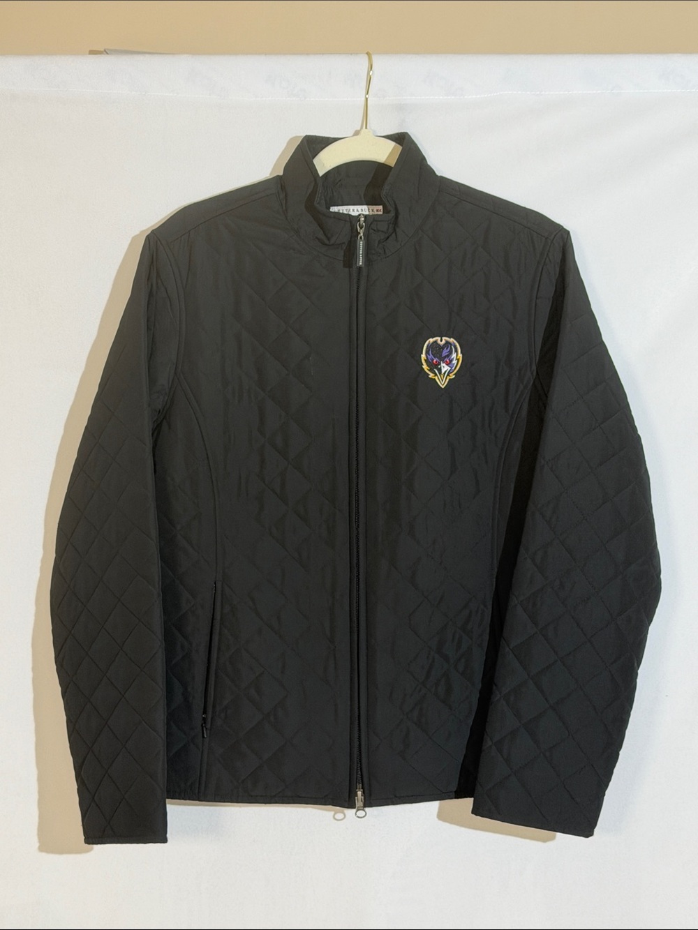 Ravens NFL Football Cutter & Buck Quilted Jacket Size L EUC